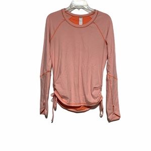 Lucy Activewear Long Sleeve Striped Top Sz MD